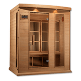 Left side view of the Golden Designs Maxxus 3-Person Low EMF Sauna MX-K306-01