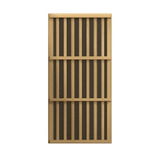 Close-up view of the wooden window panel in the Golden Designs Maxxus 3-Person Low EMF Sauna MX-K356-01