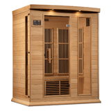 Left side view of the Golden Designs Maxxus 3-Person Near Zero EMF Sauna