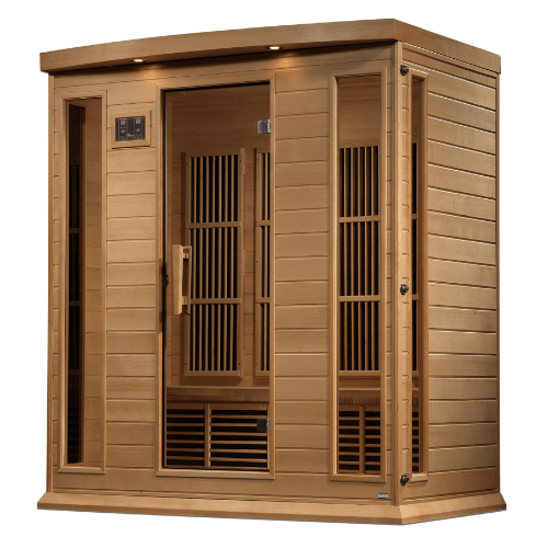 Right side view of the Golden Designs Maxxus 4-Person Near Zero EMF Sauna