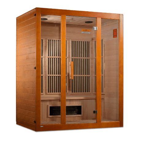 Left side view of the Golden Designs Maxxus Alpine Dual Tech Low EMF Sauna