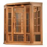 Right side view of the Golden Designs Maxxus Avignon corner sauna