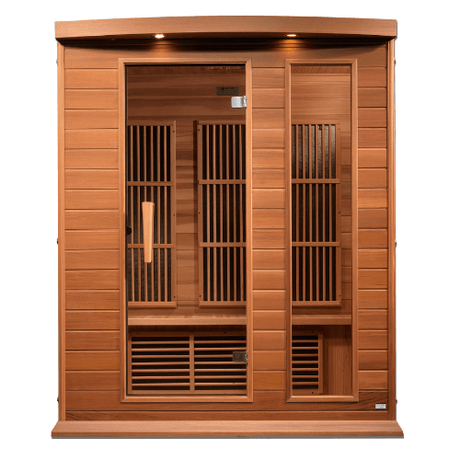 Front view of the Golden Designs Maxxus Montilemar sauna