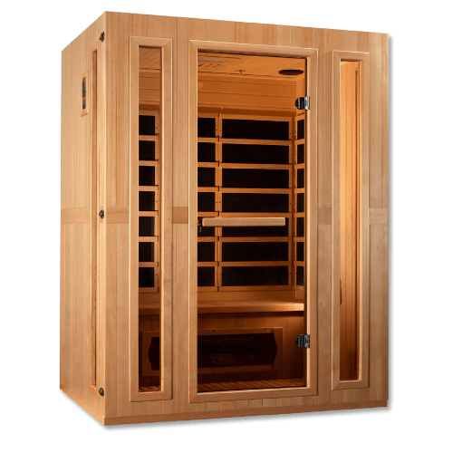 Left side view of the Golden Designs Maxxus Trinity Dual Tech Low EMF Sauna