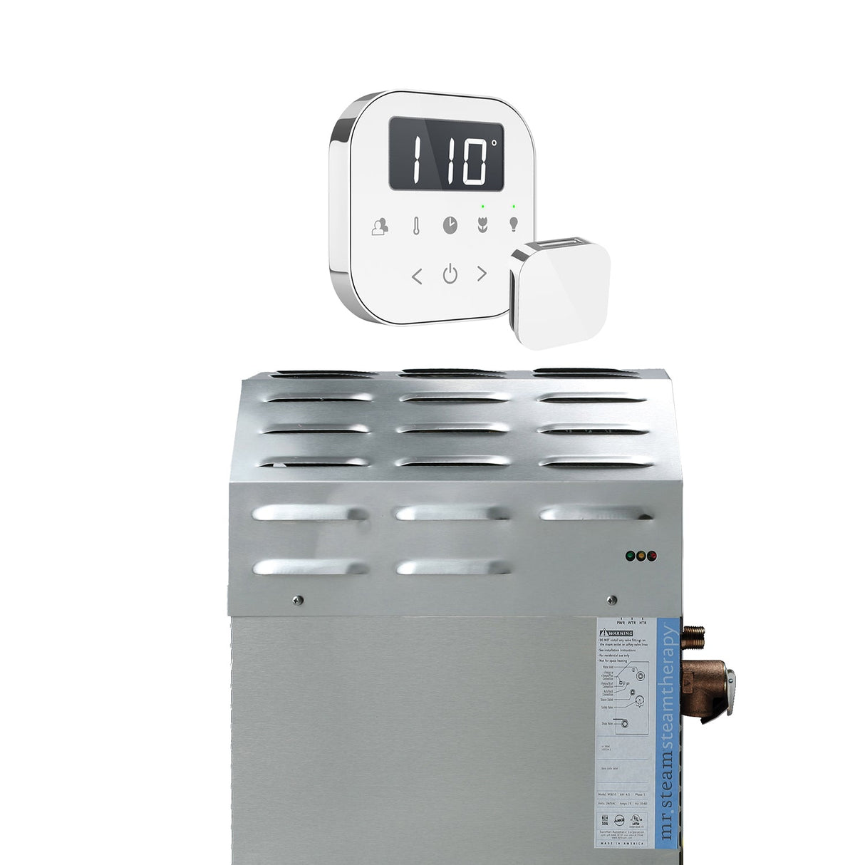 Mr.Steam Super AirTempo 15 kW Steam Shower Generator Package | Empire Saunas