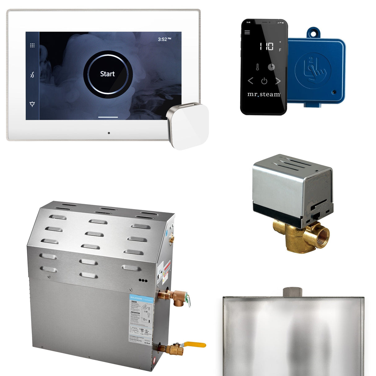 Mr.Steam Super XButler 12 kW Steam Shower Generator Package | Empire Saunas