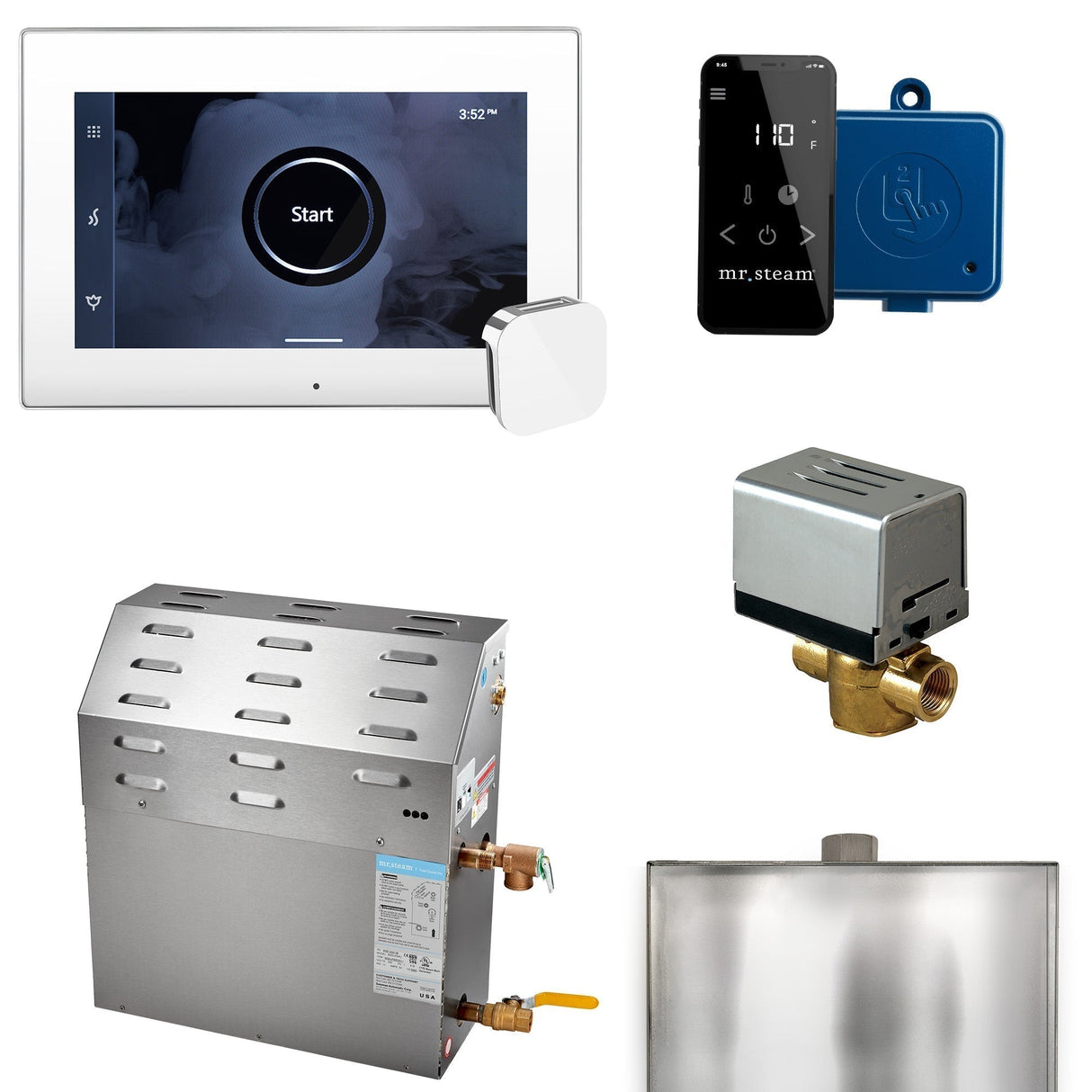 Mr.Steam Super XButler 12 kW Steam Shower Generator Package | Empire Saunas