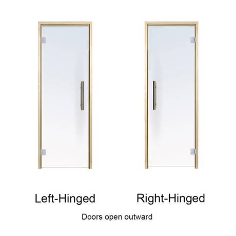 Prosaunas  Prehung Glass Sauna Door
