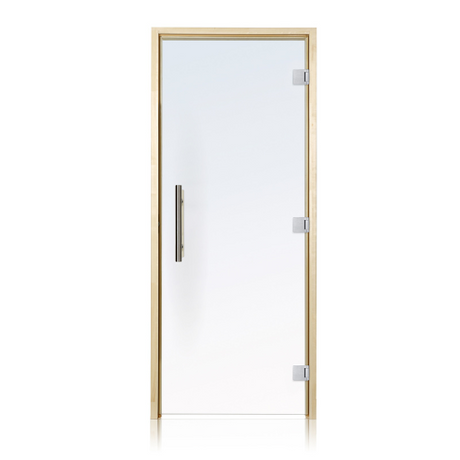 Prosaunas Clear Prehung Glass Sauna Door Right Hinged