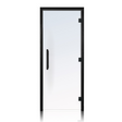 Prosaunas Clear Black Prehung Glass Sauna Door Right Hinge