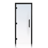 Prosaunas Clear Black Prehung Glass Sauna Door Left Hinge