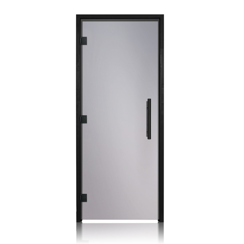 Prosaunas Tinted Black Prehung Glass Sauna Door Left Hinge