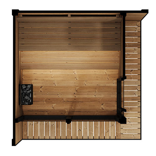 SaunaLife 6 Person Garden Luxury-Series Outdoor DIY Kit GL6 | Empire Saunas