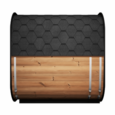 Saunalife Model Cl7G Cube Outdoor Home Sauna Kit Side View
