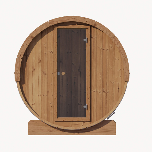 Saunalife Model E6 Ergo Sauna Barrel Front View