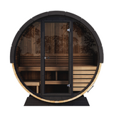 Saunalife Model Ee6G Ergo Elegance Barrel Sauna Front View