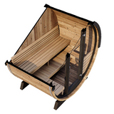 Saunalife Model Ee6G Ergo Elegance Barrel Sauna Aerial View