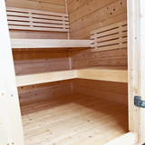 Saunalife Model G2 Garden Outdoor Home Sauna Kit Inside View