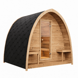 Saunalife Model G3 Outdoor Home Garden Sauna Kit Front Side View