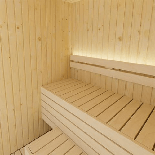 Saunalife Model X2 Xperience Indoor Home Sauna Bench View