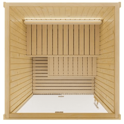 Saunalife Model X2 Xperience Indoor Home Sauna Aerial View