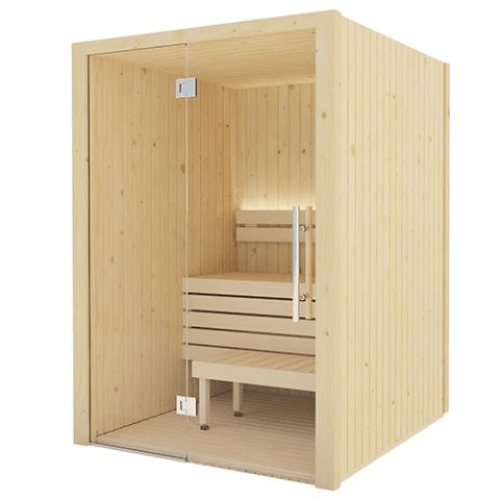 Saunalife Model X2 Xperience Indoor Home Sauna Side Front View