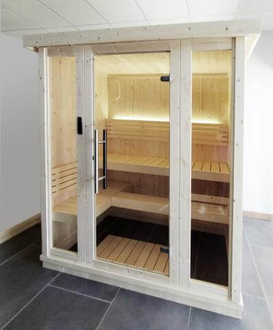 Saunalife Model X6 Xperience Indoor Home Sauna Front View