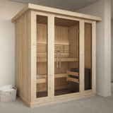 Saunalife Model X7 Xperience Indoor Home Sauna Left Front View