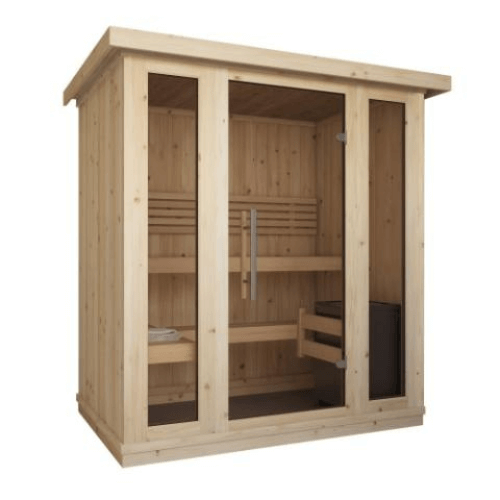 Saunalife Model X7 Xperience Indoor Home Sauna Side Front View