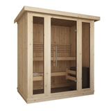 Saunalife Model X7 Xperience Indoor Home Sauna Side Front View