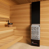 Front view of the Saunum Air Stainless  Sauna Heater