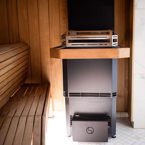 A view of the Saunum Air L Sauna Heater