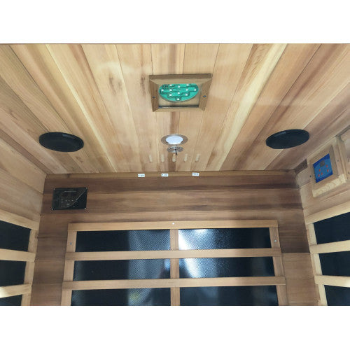 Sunray 2 Person Indoor Infrared Cedar HL200K Sierra | Empire Saunas