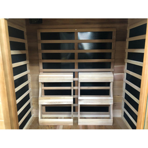 Sunray 2 Person Indoor Infrared Cedar HL200K Sierra | Empire Saunas