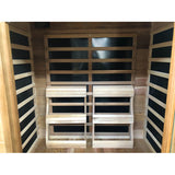 Sunray 2 Person Indoor Infrared Cedar HL200K Sierra | Empire Saunas