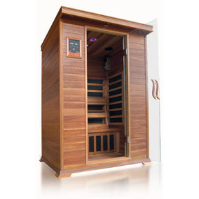 Sunray 2 Person Indoor Infrared Cedar HL200K Sierra | Empire Saunas