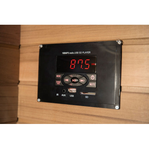 Sunray Bristol Bay 4-Person Indoor Infrared Corner | Empire Saunas