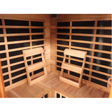 Sunray Bristol Bay 4-Person Indoor Infrared Corner | Empire Saunas