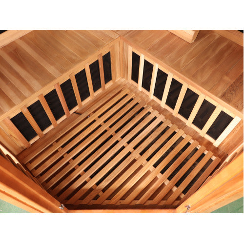 Sunray Bristol Bay 4-Person Indoor Infrared Corner | Empire Saunas