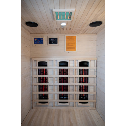 Sunray Burlington 2-Person Outdoor Infrared Cabin | Empire Saunas