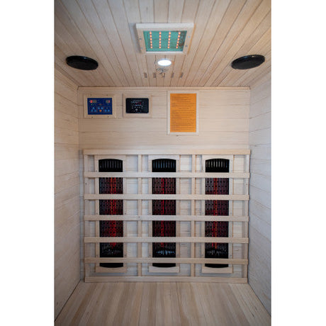 Sunray Burlington 2-Person Outdoor Infrared Cabin | Empire Saunas