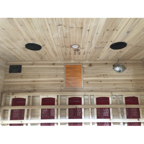 Sunray Cayenne 4-Person Outdoor Infrared Cabin | Empire Saunas