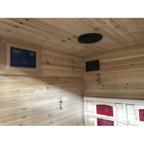 Sunray Cayenne 4-Person Outdoor Infrared Cabin | Empire Saunas