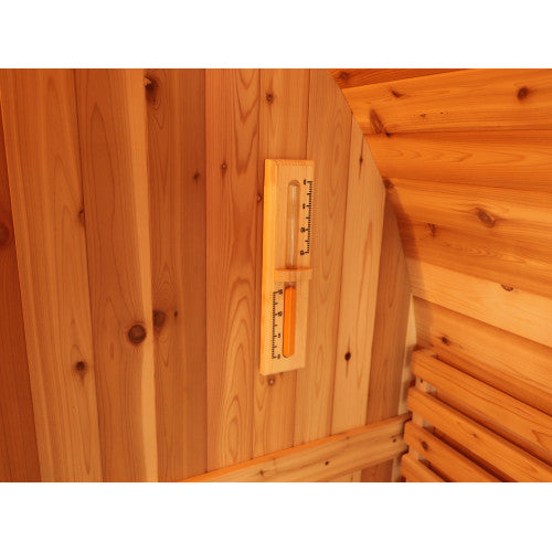 Sunray Oasis 2-4 Person Traditional Outdoor Barrel | Empire Saunas