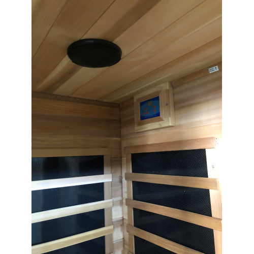 Sunray Savannah 3-Person Indoor Infrared Cedar | Empire Saunas