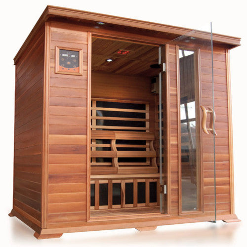 Sunray Savannah 3-Person Indoor Infrared Cedar | Empire Saunas