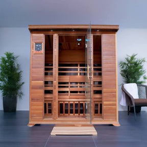 Sunray Sequoia 4-Person Indoor Infrared Cedar | Empire Saunas