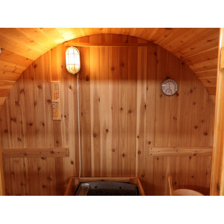 Sunray Solace 2-Person Outdoor Barrel Solace 200SH | Empire Saunas