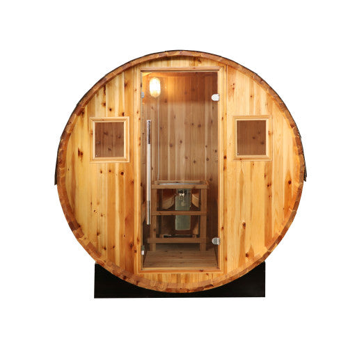 Sunray Solace 2-Person Outdoor Barrel Solace 200SH | Empire Saunas