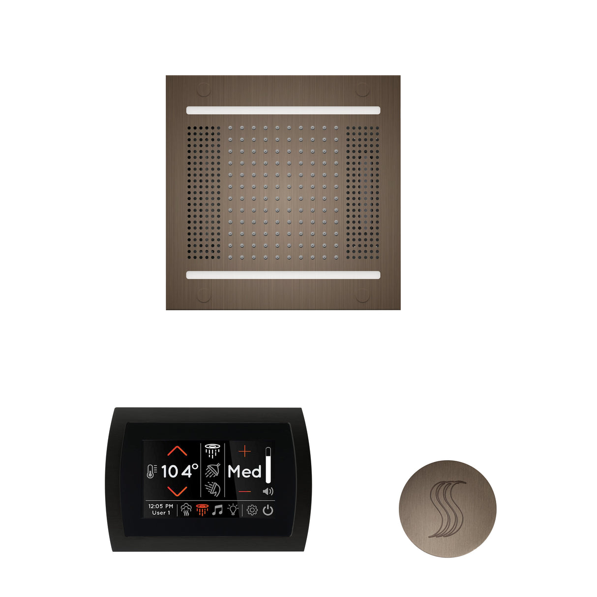 Thermasol The Wellness Hydrovive14 Steam Package With Signatouch Round | Empire Saunas